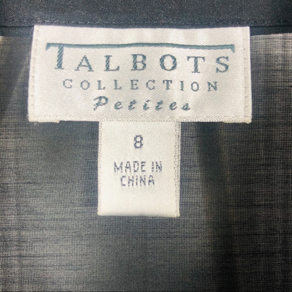 Talbots Embroidered Button Down Blouse - image 5